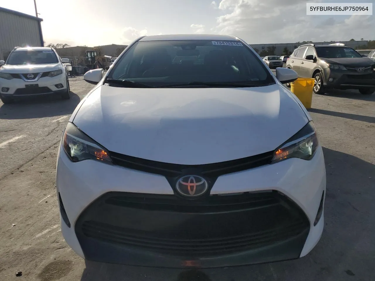 2018 Toyota Corolla L VIN: 5YFBURHE6JP750964 Lot: 78415314