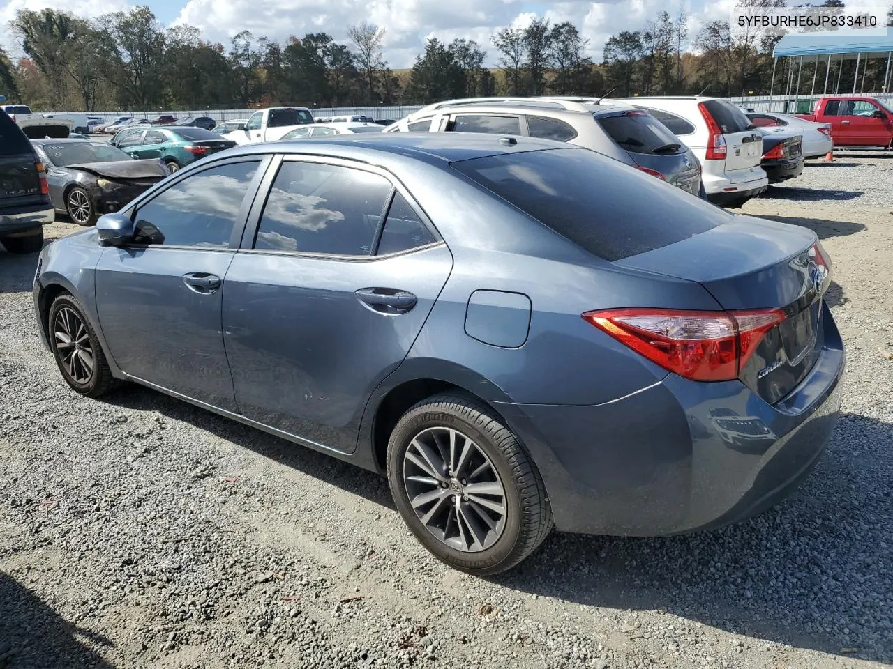 2018 Toyota Corolla L VIN: 5YFBURHE6JP833410 Lot: 78438974