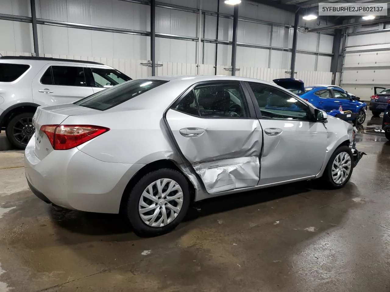 2018 Toyota Corolla L VIN: 5YFBURHE2JP802137 Lot: 78528994