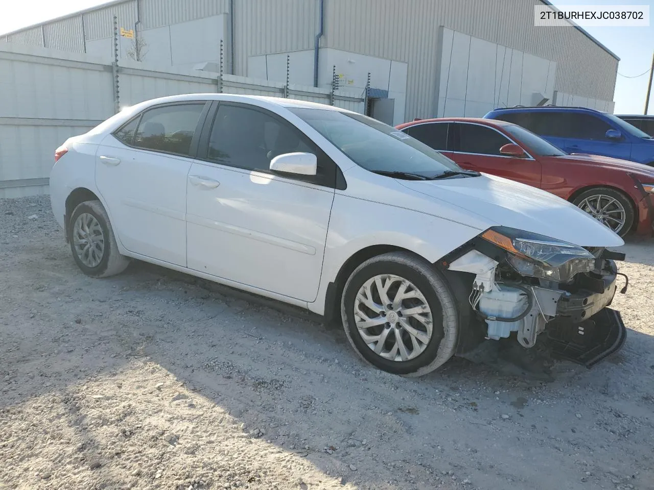 2018 Toyota Corolla L VIN: 2T1BURHEXJC038702 Lot: 78580464