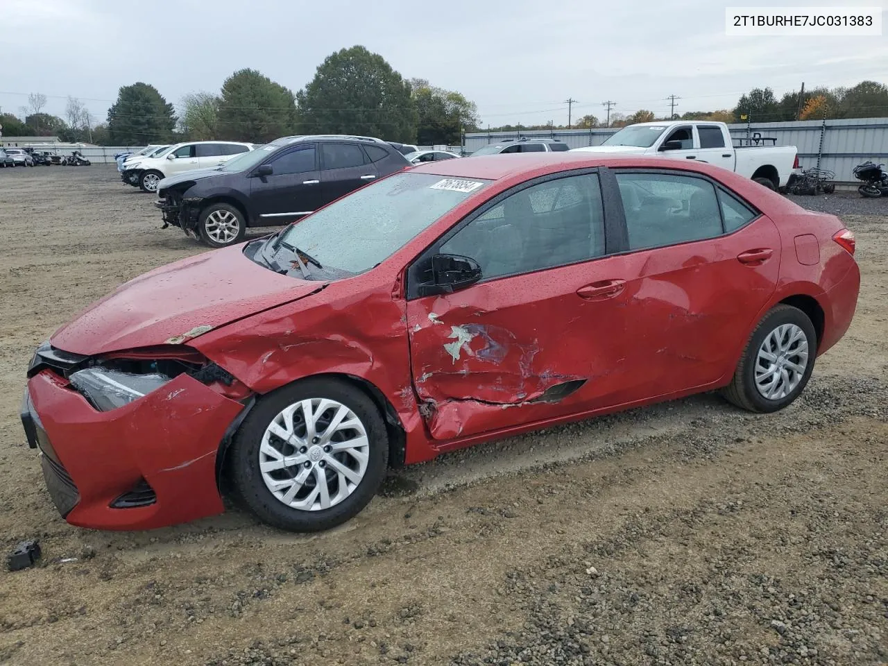 2018 Toyota Corolla L VIN: 2T1BURHE7JC031383 Lot: 78678854