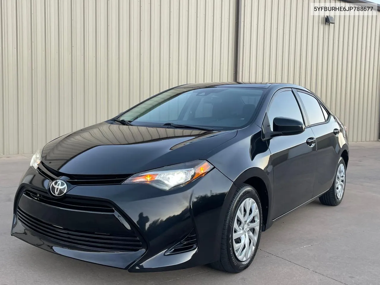 2018 Toyota Corolla L VIN: 5YFBURHE6JP788677 Lot: 78749764