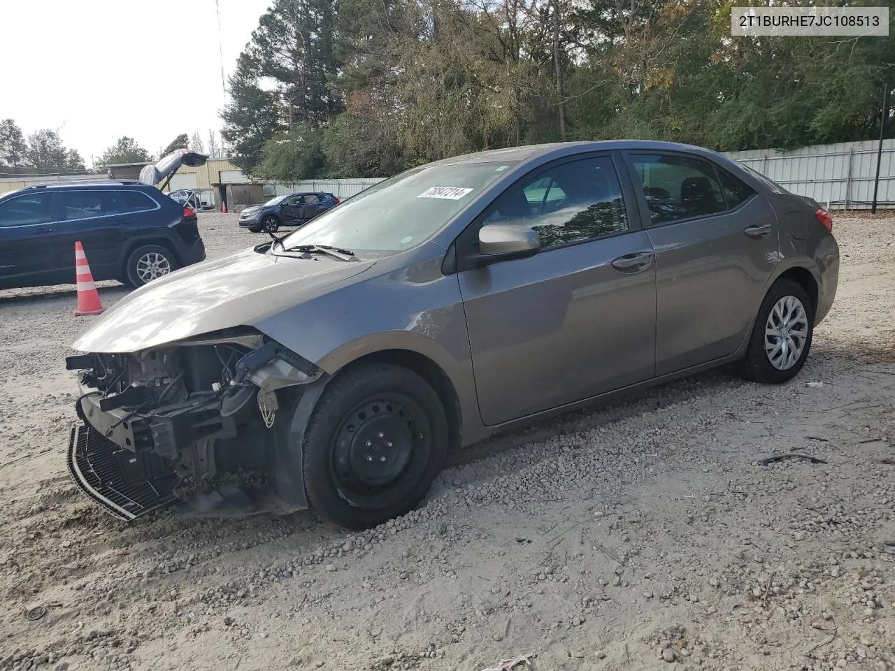 2018 Toyota Corolla L VIN: 2T1BURHE7JC108513 Lot: 78847214