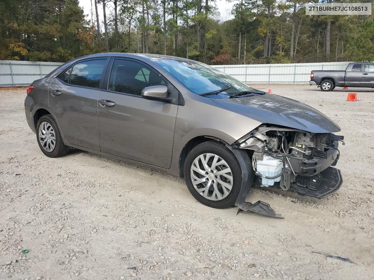 2018 Toyota Corolla L VIN: 2T1BURHE7JC108513 Lot: 78847214