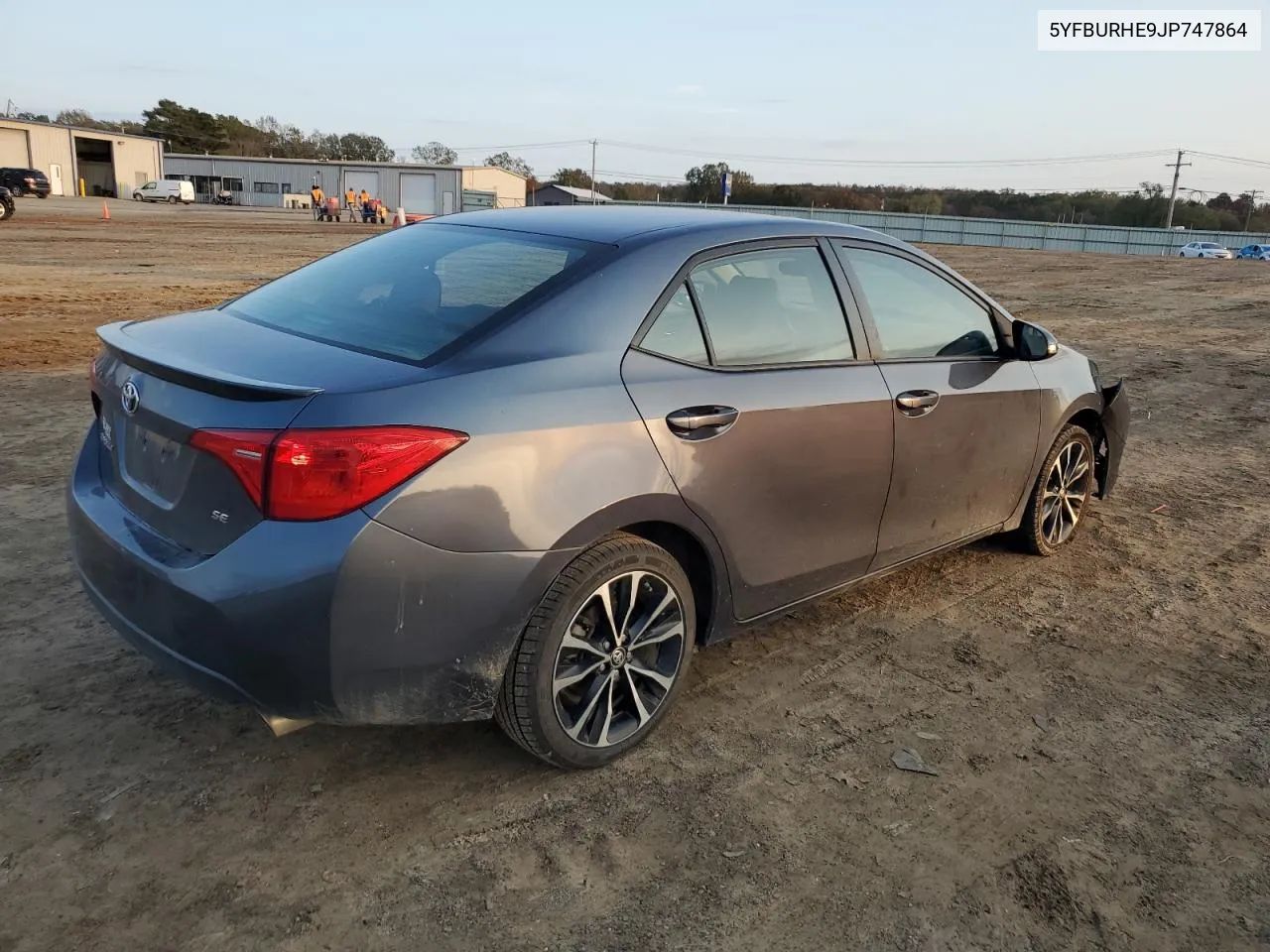 2018 Toyota Corolla L VIN: 5YFBURHE9JP747864 Lot: 78861304