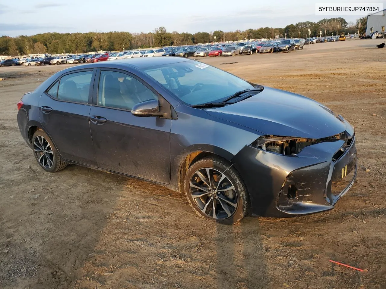 2018 Toyota Corolla L VIN: 5YFBURHE9JP747864 Lot: 78861304