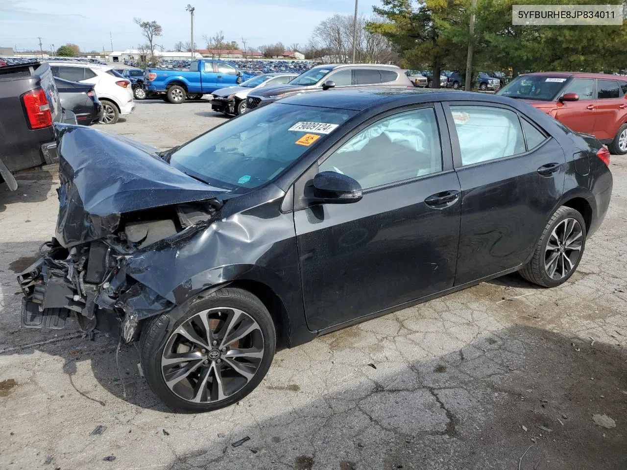 2018 Toyota Corolla L VIN: 5YFBURHE8JP834011 Lot: 79009124