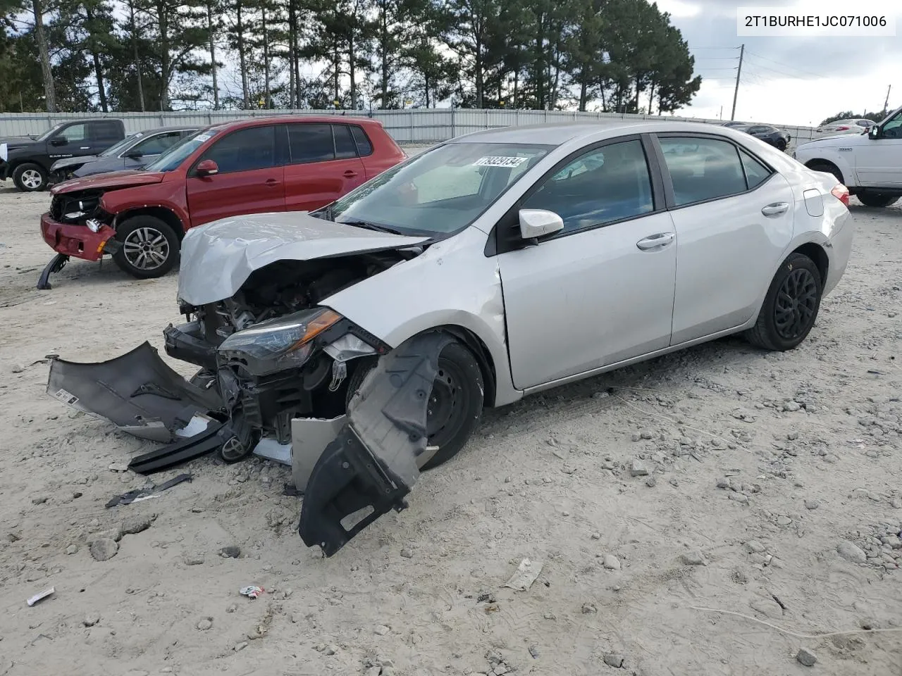 2018 Toyota Corolla L VIN: 2T1BURHE1JC071006 Lot: 79329134