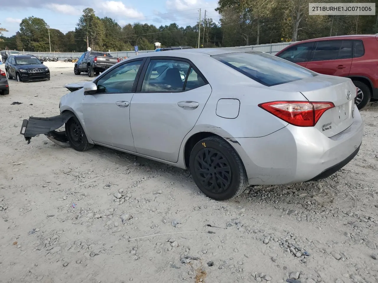 2018 Toyota Corolla L VIN: 2T1BURHE1JC071006 Lot: 79329134