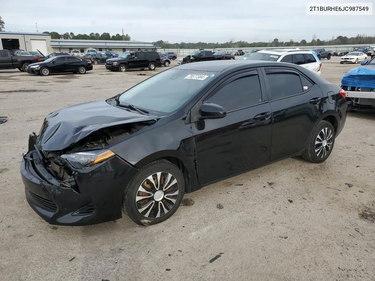 2018 Toyota Corolla L VIN: 2T1BURHE6JC987549 Lot: 79577384