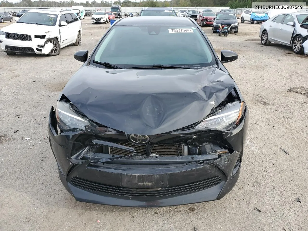 2018 Toyota Corolla L VIN: 2T1BURHE6JC987549 Lot: 79577384