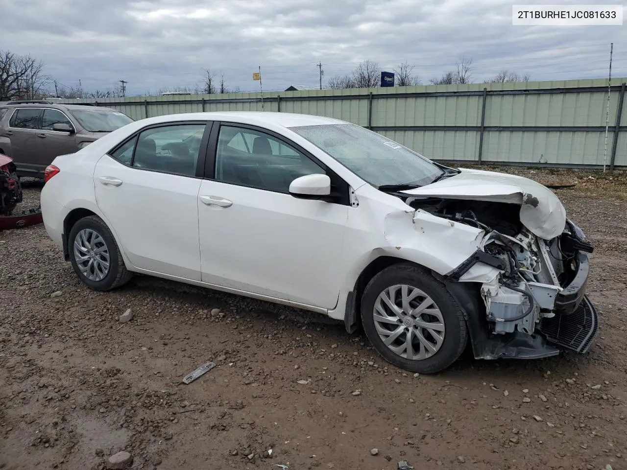 2018 Toyota Corolla L VIN: 2T1BURHE1JC081633 Lot: 79628664