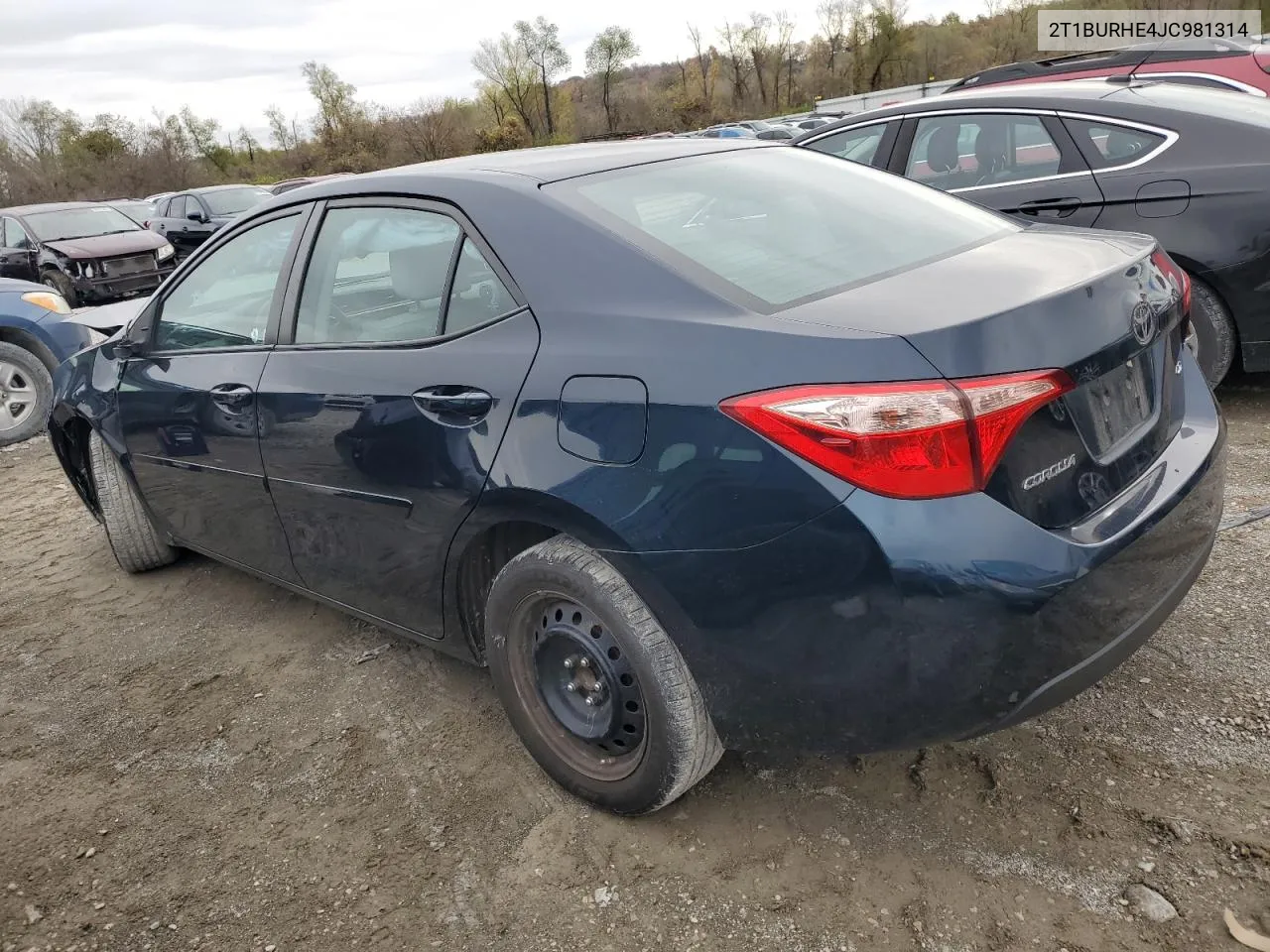 2018 Toyota Corolla L VIN: 2T1BURHE4JC981314 Lot: 79749364