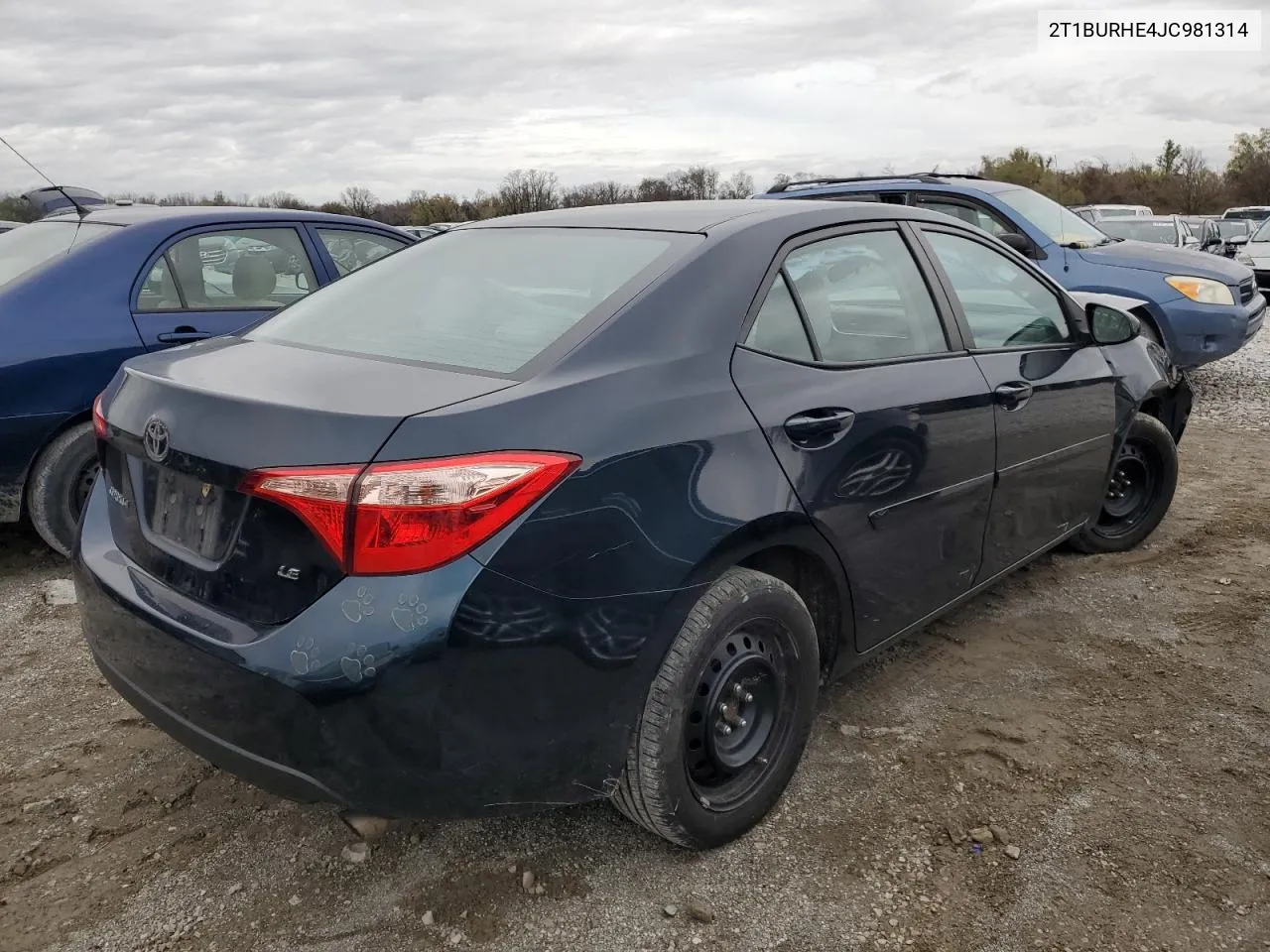 2018 Toyota Corolla L VIN: 2T1BURHE4JC981314 Lot: 79749364