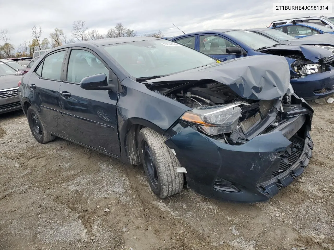 2018 Toyota Corolla L VIN: 2T1BURHE4JC981314 Lot: 79749364