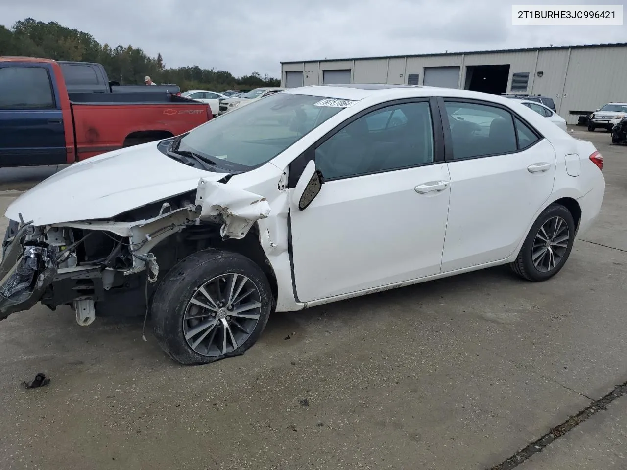 2018 Toyota Corolla L VIN: 2T1BURHE3JC996421 Lot: 79757064