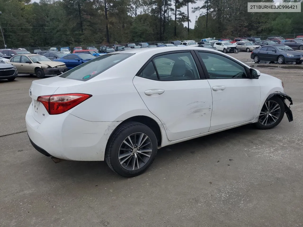 2018 Toyota Corolla L VIN: 2T1BURHE3JC996421 Lot: 79757064