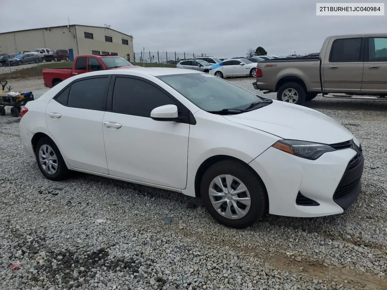 2018 Toyota Corolla L VIN: 2T1BURHE1JC040984 Lot: 79817284