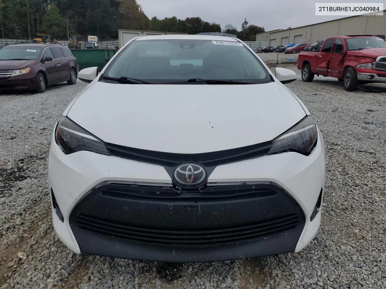 2018 Toyota Corolla L VIN: 2T1BURHE1JC040984 Lot: 79817284