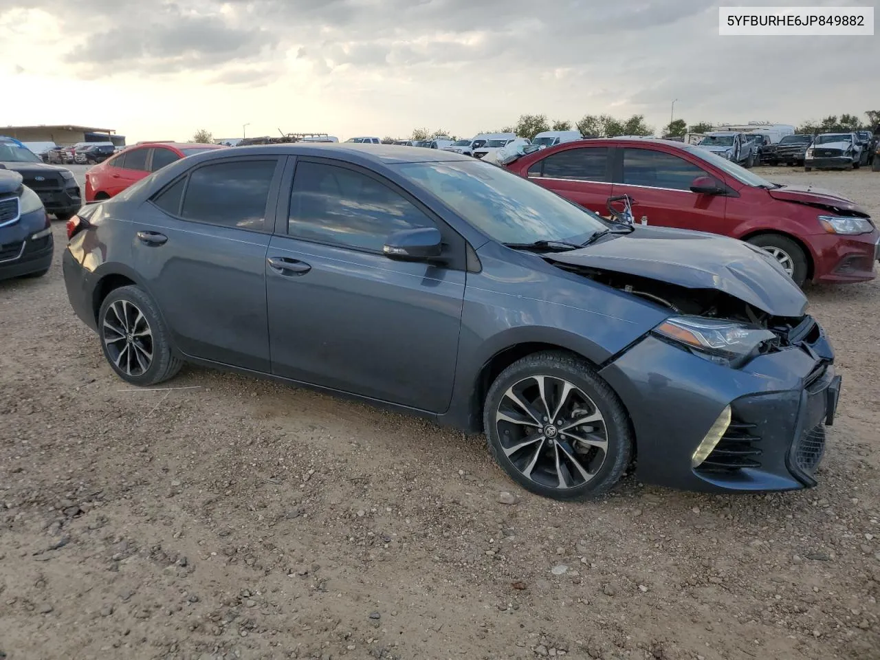 2018 Toyota Corolla L VIN: 5YFBURHE6JP849882 Lot: 79831134