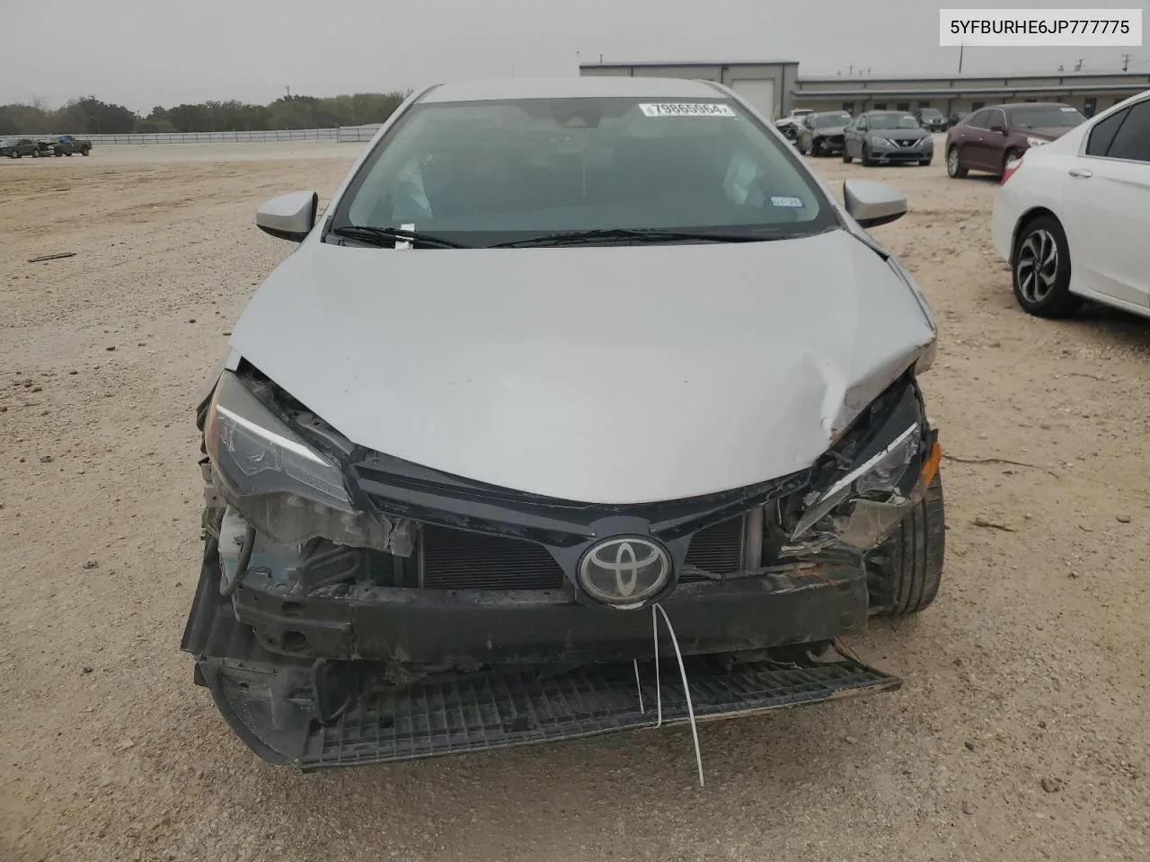 2018 Toyota Corolla L VIN: 5YFBURHE6JP777775 Lot: 79865964