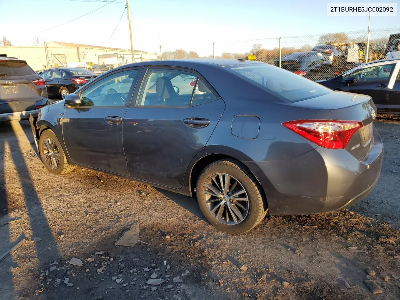 2018 Toyota Corolla L VIN: 2T1BURHE5JC002092 Lot: 79911374