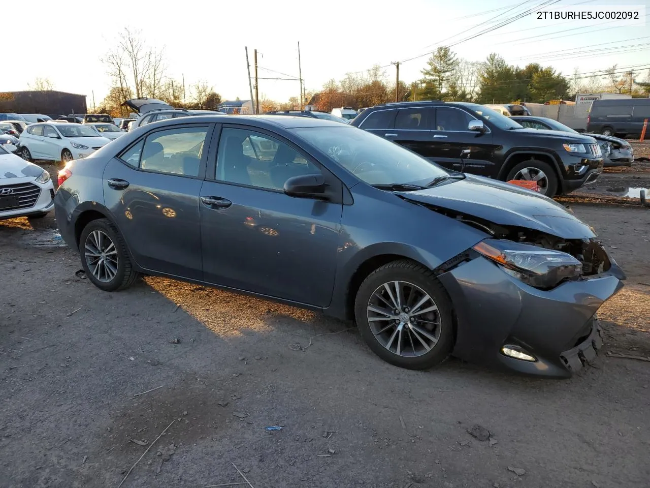 2018 Toyota Corolla L VIN: 2T1BURHE5JC002092 Lot: 79911374