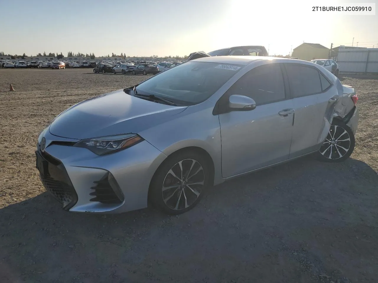 2018 Toyota Corolla L VIN: 2T1BURHE1JC059910 Lot: 79950914