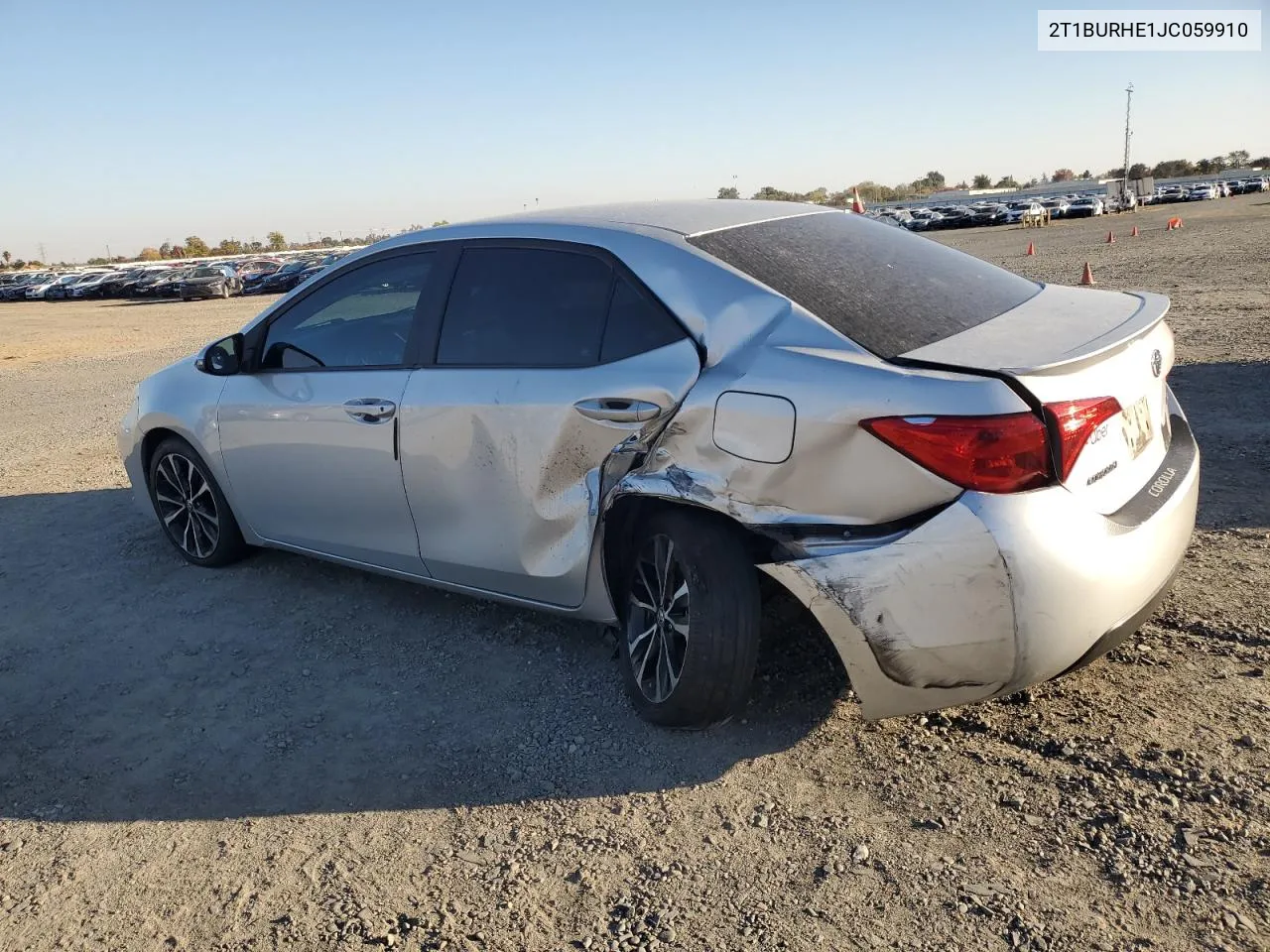 2018 Toyota Corolla L VIN: 2T1BURHE1JC059910 Lot: 79950914