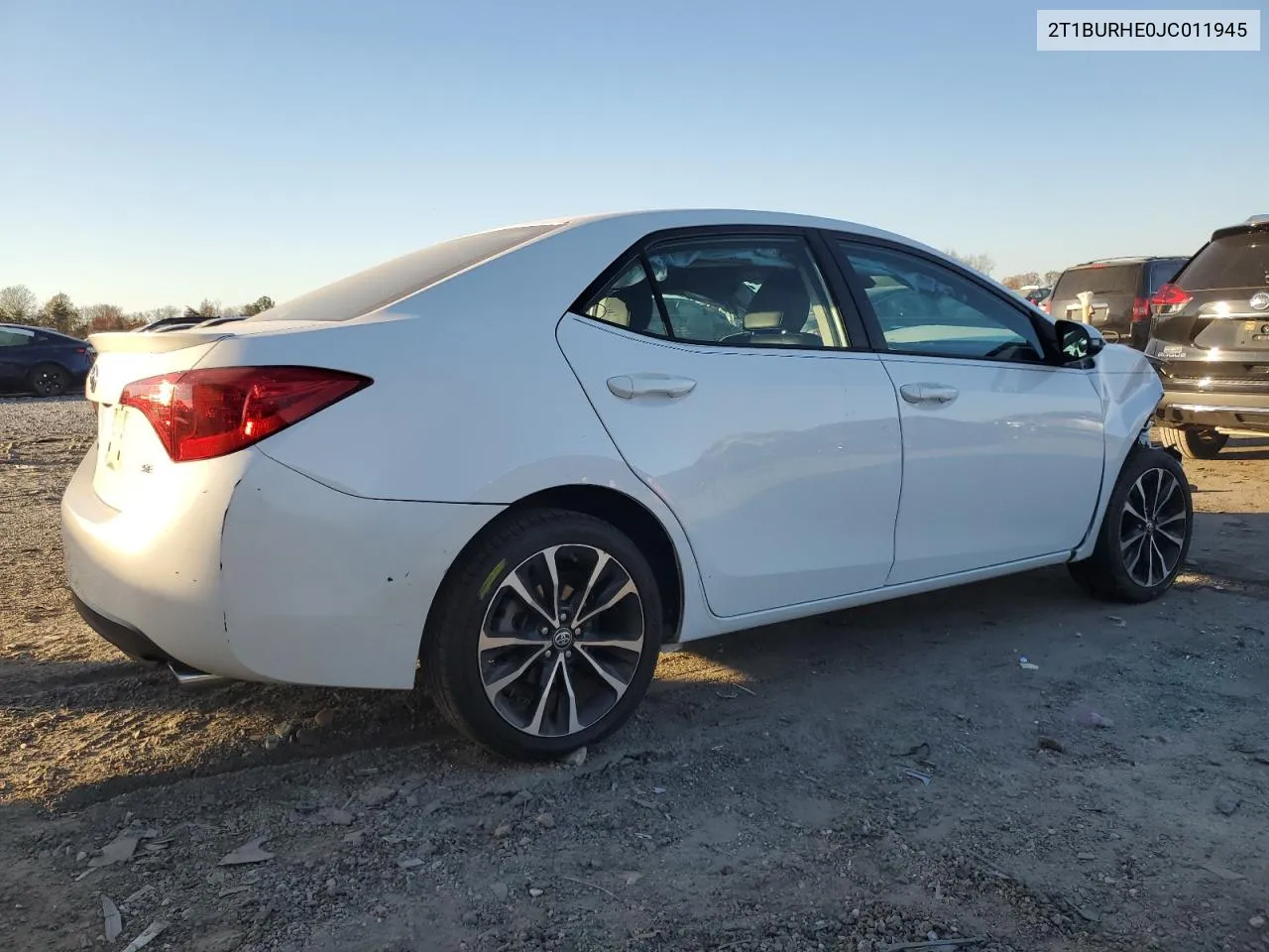 2018 Toyota Corolla L VIN: 2T1BURHE0JC011945 Lot: 79975224