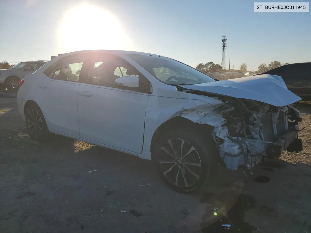 2018 Toyota Corolla L VIN: 2T1BURHE0JC011945 Lot: 79975224