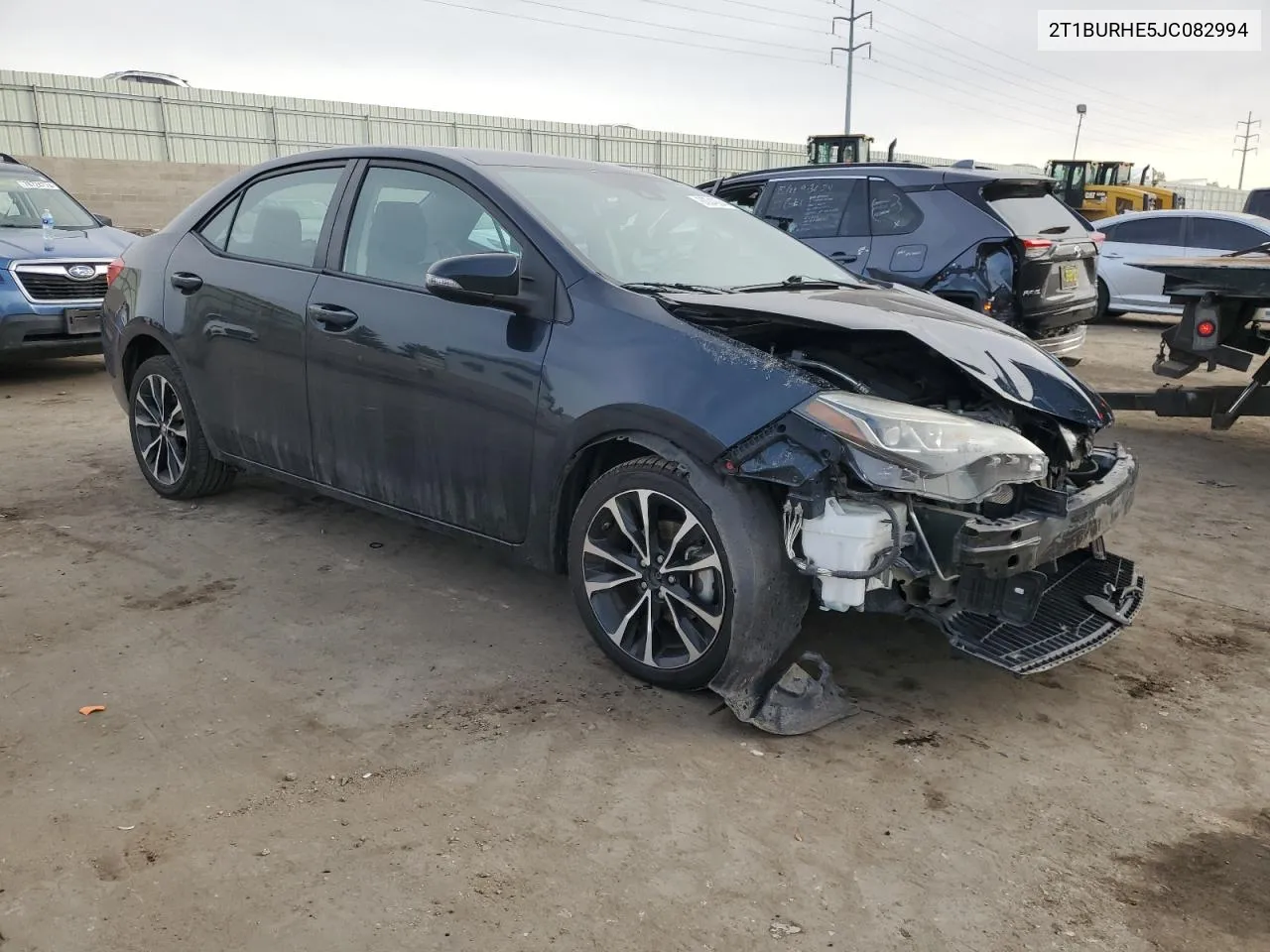 2018 Toyota Corolla L VIN: 2T1BURHE5JC082994 Lot: 80042944