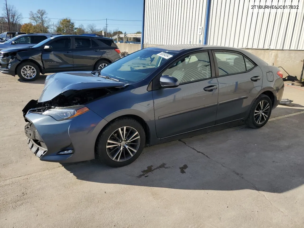 2018 Toyota Corolla L VIN: 2T1BURHE6JC017832 Lot: 80084094