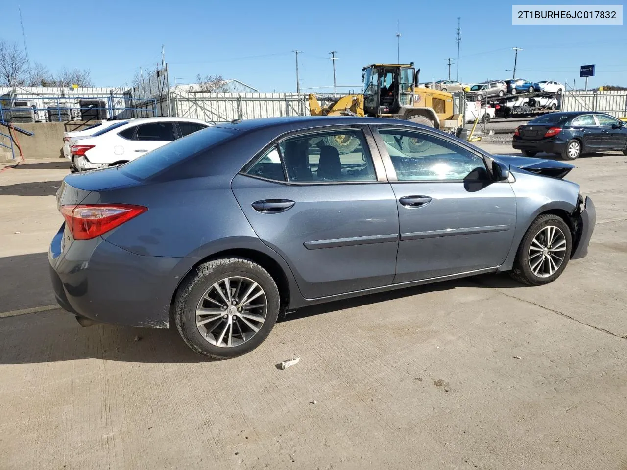 2018 Toyota Corolla L VIN: 2T1BURHE6JC017832 Lot: 80084094