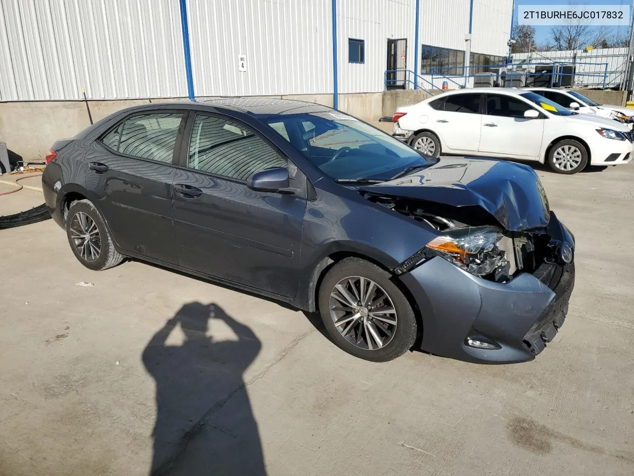 2018 Toyota Corolla L VIN: 2T1BURHE6JC017832 Lot: 80084094