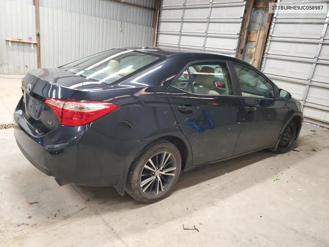 2018 Toyota Corolla L VIN: 2T1BURHE9JC058987 Lot: 80105364