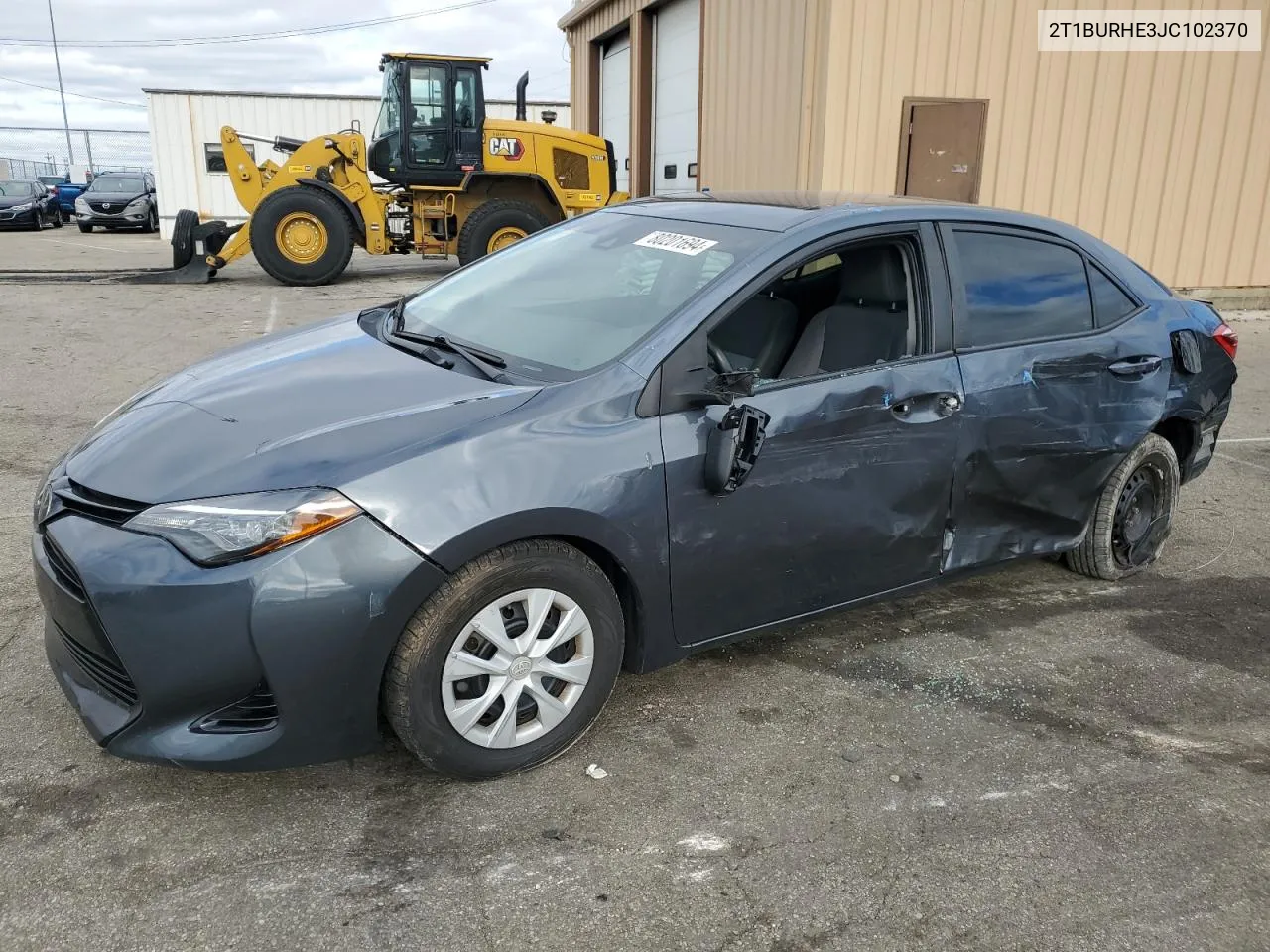 2018 Toyota Corolla L VIN: 2T1BURHE3JC102370 Lot: 80201694