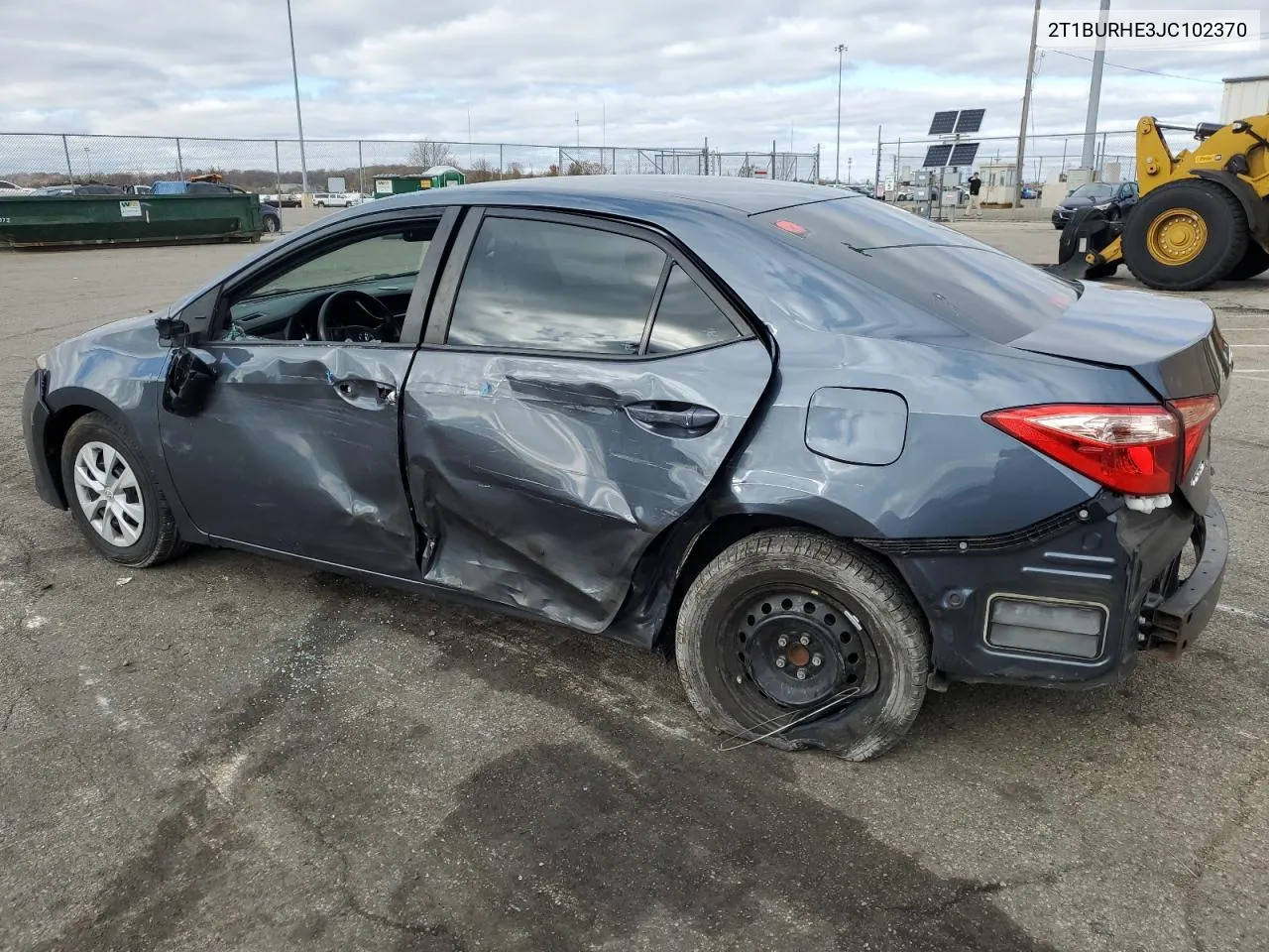 2018 Toyota Corolla L VIN: 2T1BURHE3JC102370 Lot: 80201694