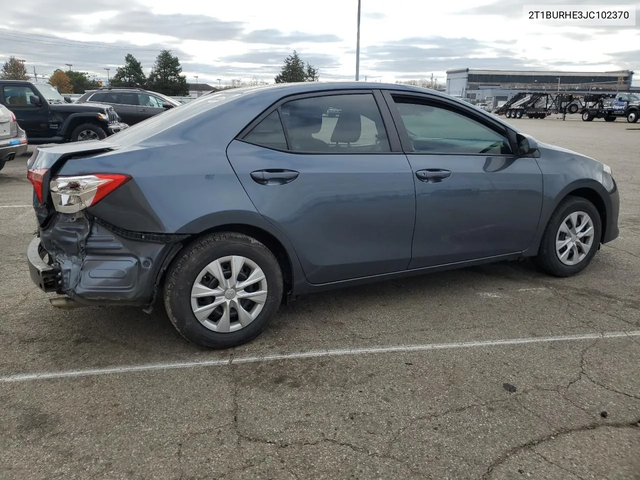 2018 Toyota Corolla L VIN: 2T1BURHE3JC102370 Lot: 80201694