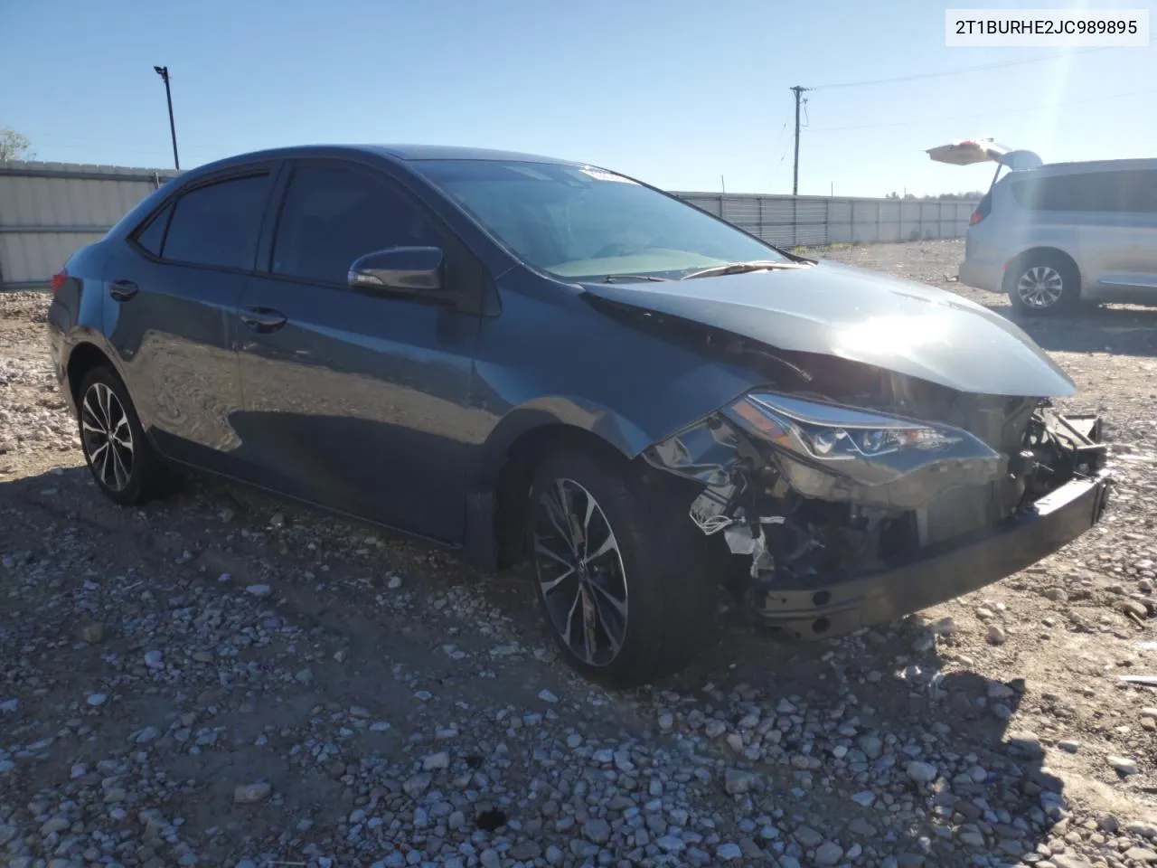 2018 Toyota Corolla L VIN: 2T1BURHE2JC989895 Lot: 80202434