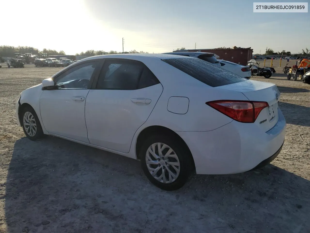 2018 Toyota Corolla L VIN: 2T1BURHE0JC091859 Lot: 80210674