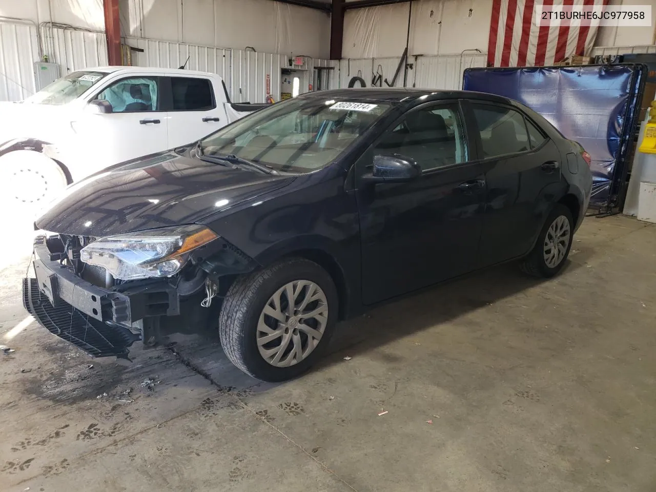 2018 Toyota Corolla L VIN: 2T1BURHE6JC977958 Lot: 80261814