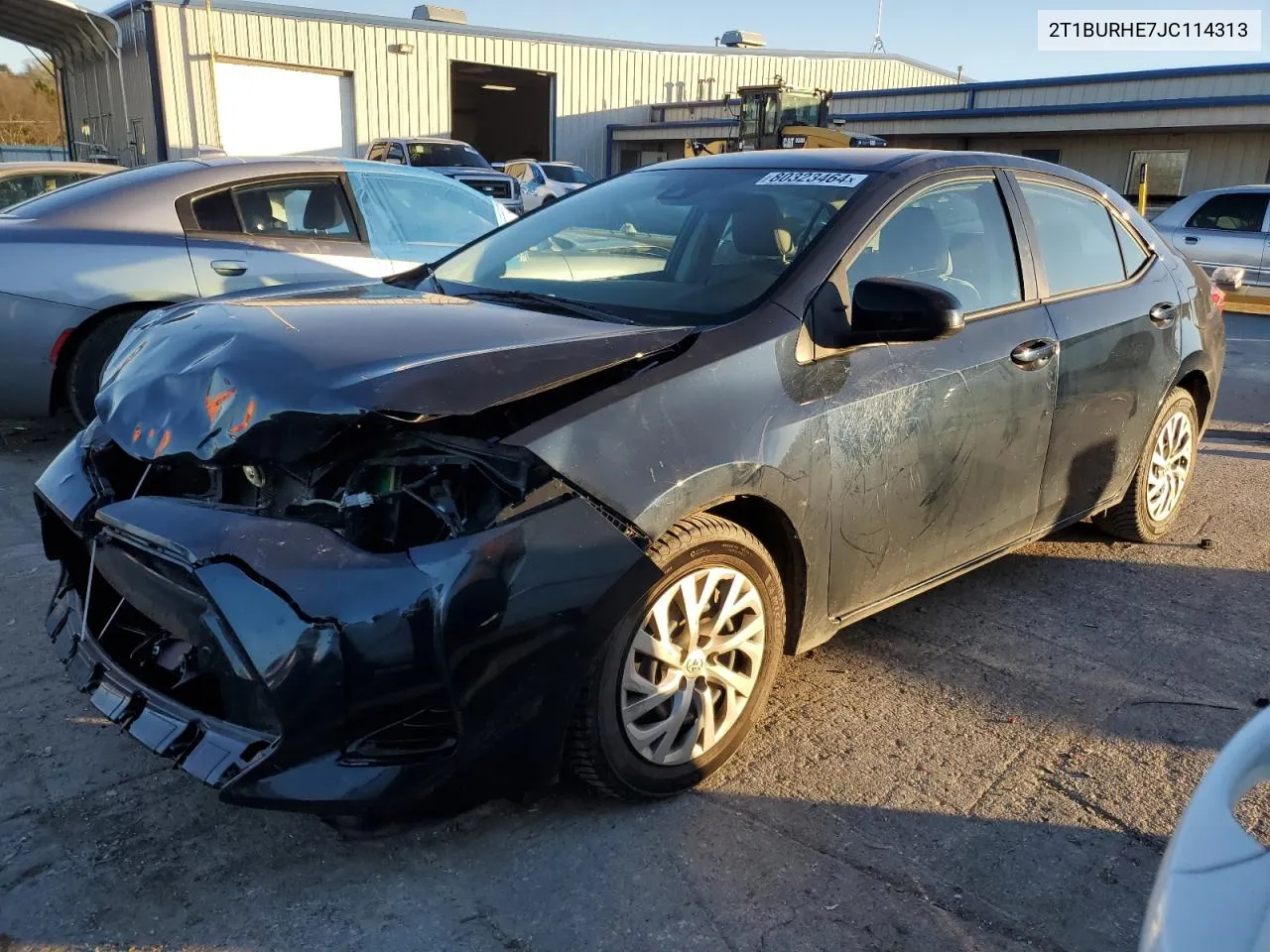 2018 Toyota Corolla L VIN: 2T1BURHE7JC114313 Lot: 80323464