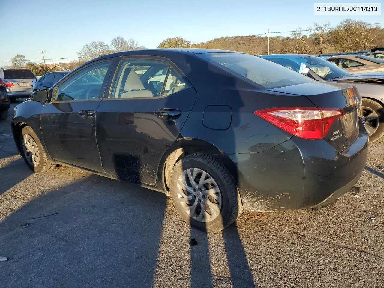 2018 Toyota Corolla L VIN: 2T1BURHE7JC114313 Lot: 80323464