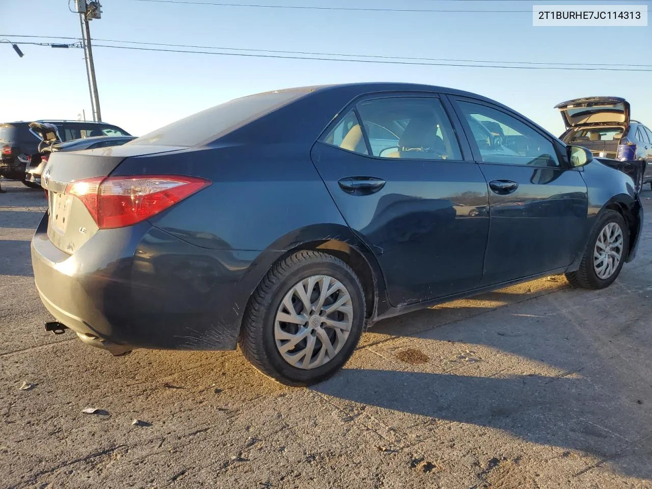 2018 Toyota Corolla L VIN: 2T1BURHE7JC114313 Lot: 80323464