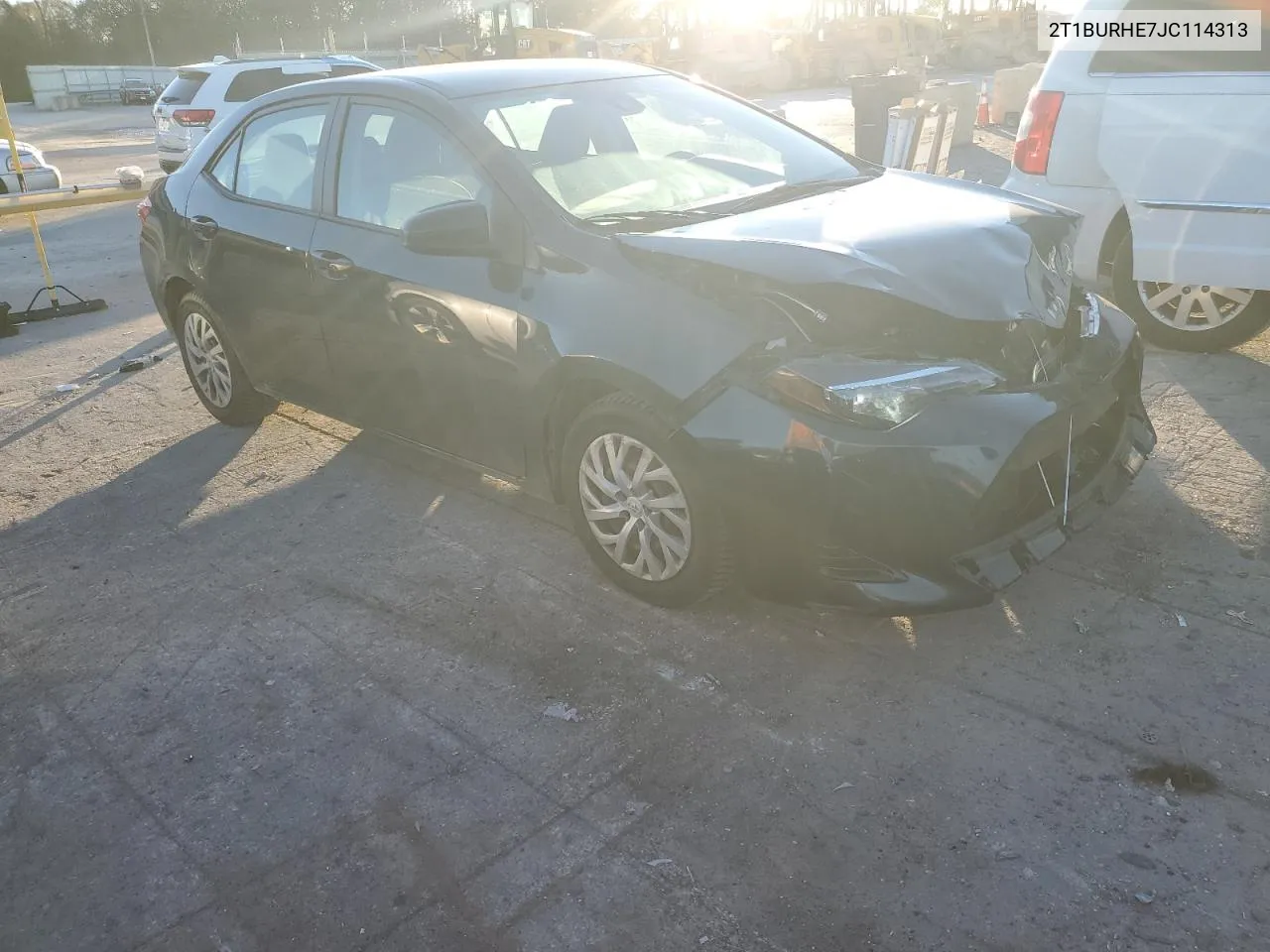 2018 Toyota Corolla L VIN: 2T1BURHE7JC114313 Lot: 80323464