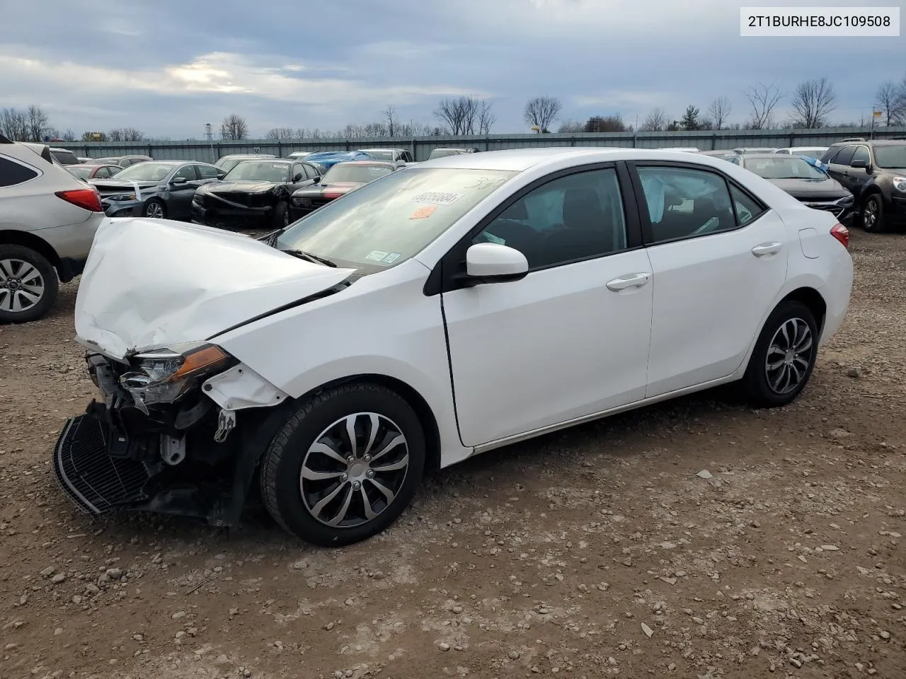 2018 Toyota Corolla L VIN: 2T1BURHE8JC109508 Lot: 80350684