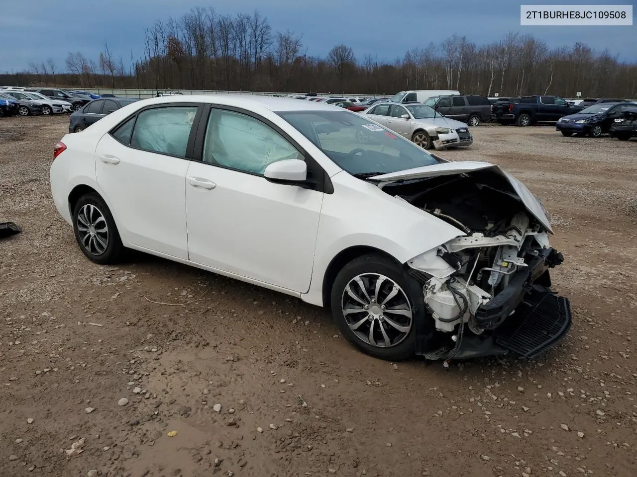 2018 Toyota Corolla L VIN: 2T1BURHE8JC109508 Lot: 80350684