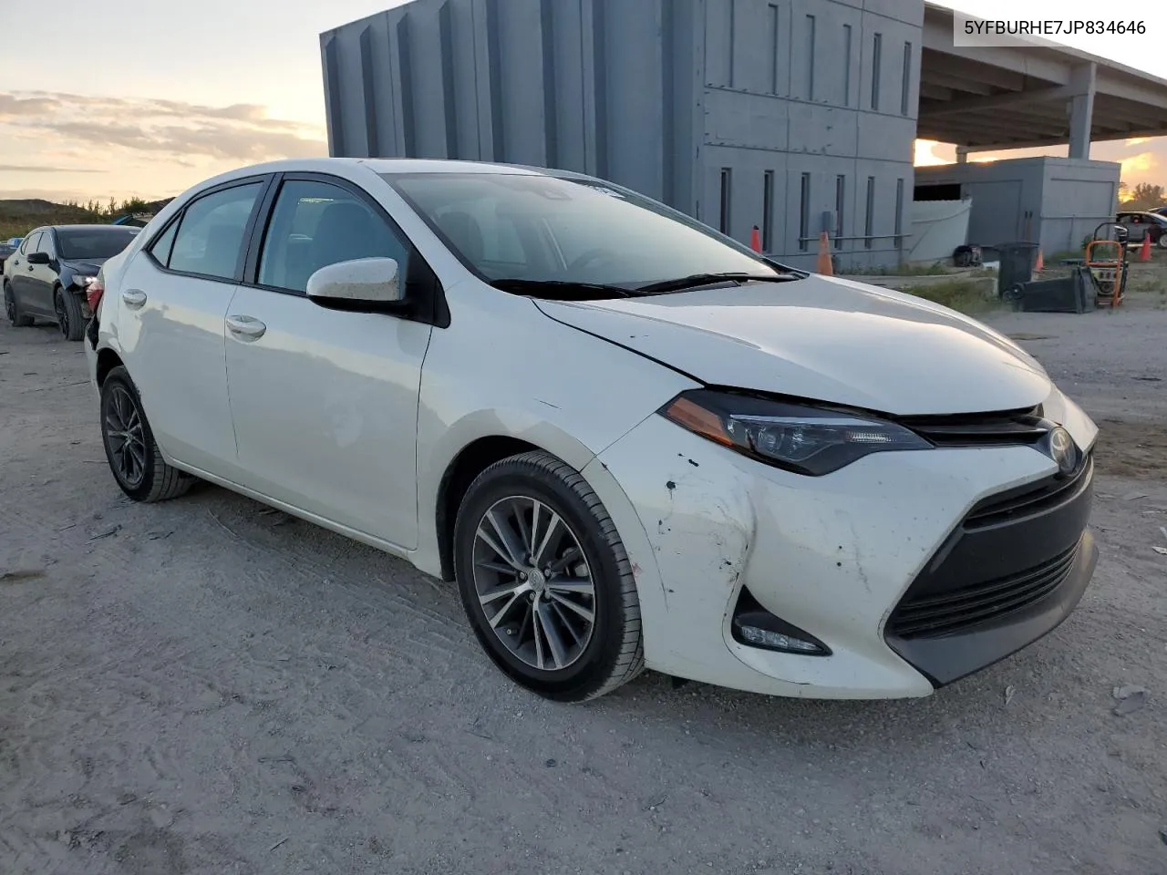 2018 Toyota Corolla L VIN: 5YFBURHE7JP834646 Lot: 80367954