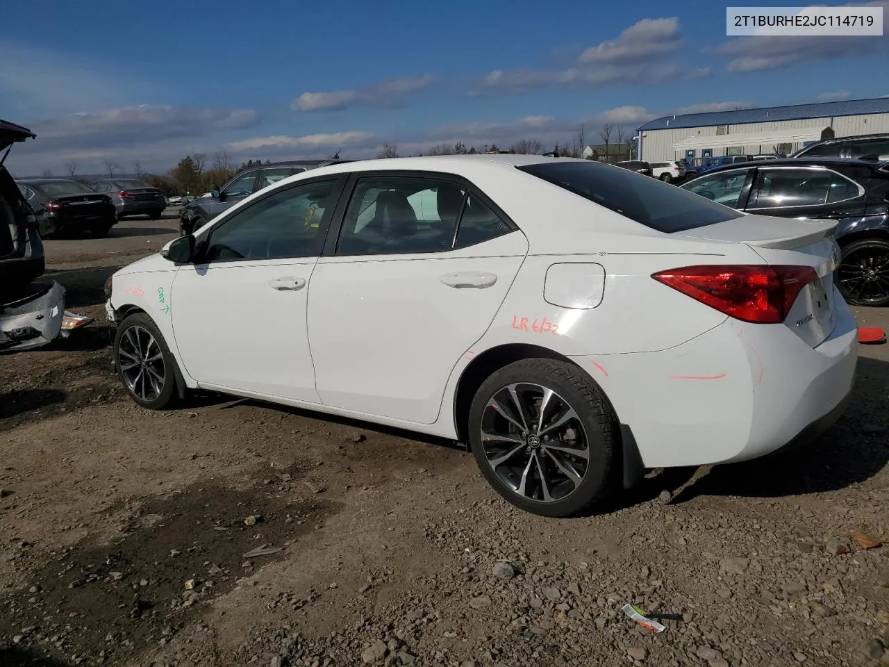 2018 Toyota Corolla L VIN: 2T1BURHE2JC114719 Lot: 80618464